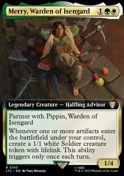 Merry, Warden of Isengard⁣ - Commander: The Lord of the Rings: Tales of Middle-earth: Extras⁣ (Rare)⁣ [143]