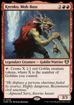 Krenko, Mob Boss⁣ - Commander Masters⁣ (Rare)⁣ [238]