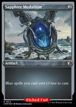 Sapphire Medallion⁣ - Commander Masters: Extras⁣ (Rare)⁣ [614]