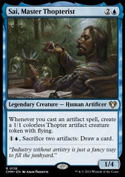 Sai, Master Thopterist⁣ - Commander Masters⁣ (Rare)⁣ [118]