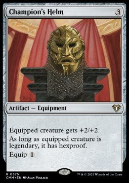 Champion's Helm⁣ - Commander Masters⁣ (Rare)⁣ [375]