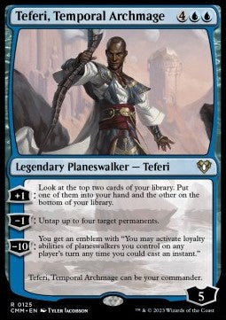 Teferi, Temporal Archmage⁣ - Commander Masters⁣ (Rare)⁣ [125]