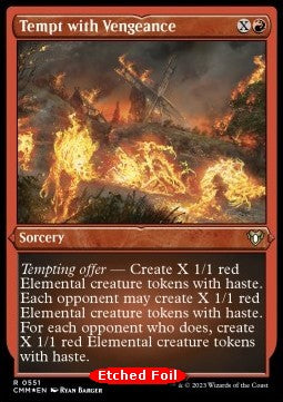 Tempt with Vengeance - Commander Masters: Extras (Rare) [XCMM-551]