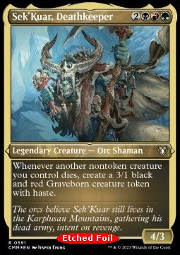 Sek'Kuar, Deathkeeper⁣ - Commander Masters: Extras⁣ (Rare)⁣ [591]