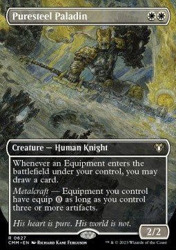 Puresteel Paladin (V.2)⁣ - Commander Masters: Extras⁣ (Rare)⁣ [627]