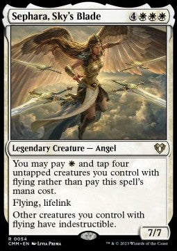 Sephara, Sky's Blade⁣ - Commander Masters⁣ (Rare)⁣ [54]