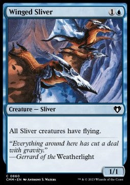 Winged Sliver⁣ - Commander Masters: Extras⁣ (Common)⁣ [860]