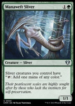 Manaweft Sliver⁣ - Commander Masters: Extras⁣ (Uncommon)⁣ [900]
