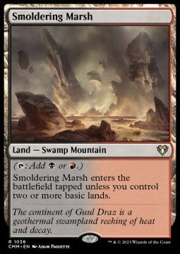 Smoldering Marsh⁣ - Commander Masters: Extras⁣ (Rare)⁣ [1036]