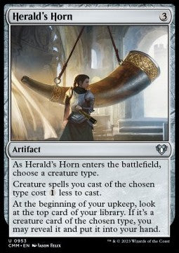 Herald's Horn - Commander Masters: Extras (Uncommon) [XCMM-953]