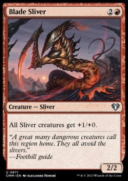 Blade Sliver⁣ - Commander Masters: Extras⁣ (Uncommon)⁣ [871]