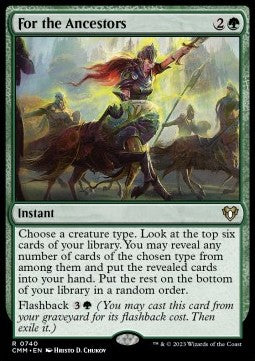 For the Ancestors⁣ - Commander Masters: Extras⁣ (Rare)⁣ [740]