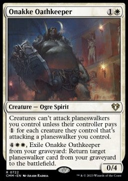 Onakke Oathkeeper (V.1) - Commander Masters: Extras (Rare) [XCMM-722]