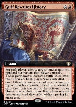 Guff Rewrites History (V.2)⁣ - Commander Masters: Extras⁣ (Rare)⁣ [767]