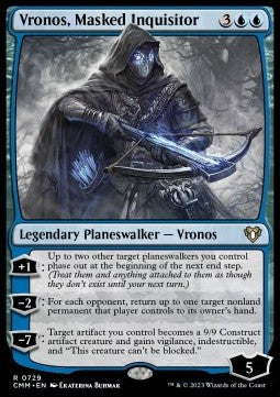 Vronos, Masked Inquisitor⁣ - Commander Masters: Extras⁣ (Rare)⁣ [729]