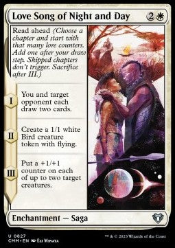 Love Song of Night and Day⁣ - Commander Masters: Extras⁣ (Uncommon)⁣ [827]