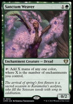Sanctum Weaver⁣ - Commander Masters: Extras⁣ (Rare)⁣ [910]