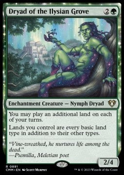 Dryad of the Ilysian Grove⁣ - Commander Masters: Extras⁣ (Rare)⁣ [891]