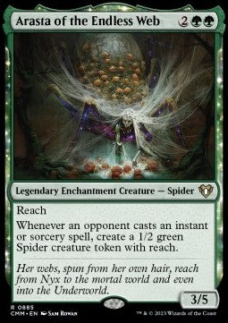 Arasta of the Endless Web⁣ - Commander Masters: Extras⁣ (Rare)⁣ [885]