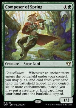 Composer of Spring (V.1)⁣ - Commander Masters: Extras⁣ (Rare)⁣ [739]