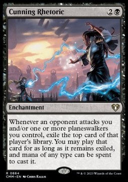 Cunning Rhetoric⁣ - Commander Masters: Extras⁣ (Rare)⁣ [864]