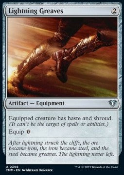 Lightning Greaves⁣ - Commander Masters⁣ (Uncommon)⁣ [398]