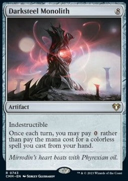 Darksteel Monolith⁣ - Commander Masters: Extras⁣ (Rare)⁣ [743]