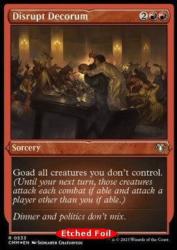 Disrupt Decorum⁣ - Commander Masters: Extras⁣ (Rare)⁣ [533]