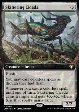 Skittering Cicada (V.2)⁣ - Commander Masters: Extras⁣ (Rare)⁣ [750]