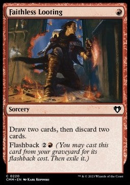 Faithless Looting⁣ - Commander Masters⁣ (Common)⁣ [220]