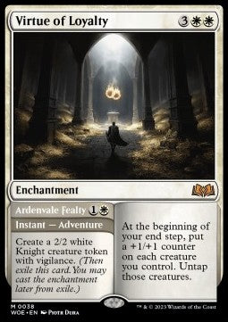 Virtue of Loyalty // Ardenvale Fealty⁣ - Wilds of Eldraine⁣ (Mythic)⁣ [38]