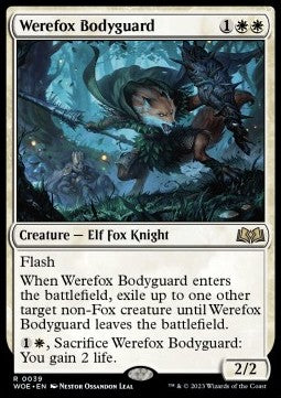 Werefox Bodyguard⁣ - Wilds of Eldraine⁣ (Rare)⁣ [39]