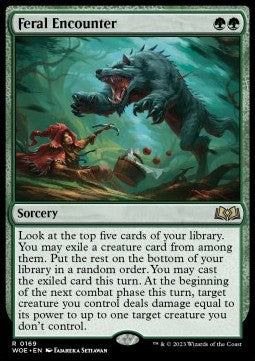 Feral Encounter⁣ - Wilds of Eldraine⁣ (Rare)⁣ [169]