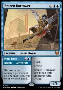 Brazen Borrower // Petty Theft⁣ - Commander: Wilds of Eldraine⁣ (Mythic)⁣ [85]