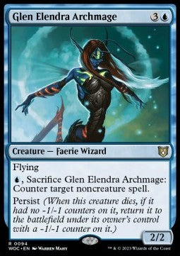 Glen Elendra Archmage⁣ - Commander: Wilds of Eldraine⁣ (Rare)⁣ [94]