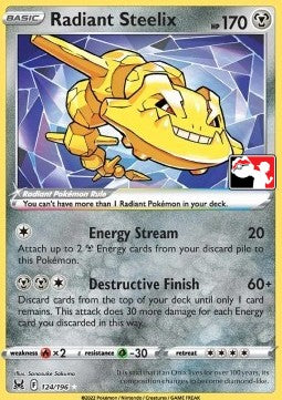 Radiant Steelix⁣ - Play! Pokémon Prize Pack Series Three⁣ (Promo)⁣ [LOR 124]