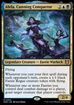 Alela, Cunning Conqueror⁣ - Commander: Wilds of Eldraine⁣ (Mythic)⁣ [3]