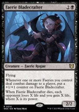 Faerie Bladecrafter⁣ - Commander: Wilds of Eldraine⁣ (Rare)⁣ [14]