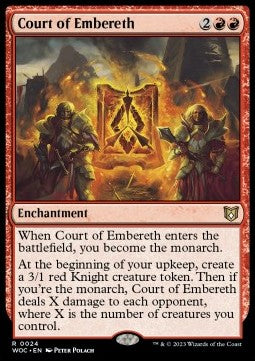 Court of Embereth⁣ - Commander: Wilds of Eldraine⁣ (Rare)⁣ [24]