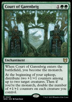 Court of Garenbrig⁣ - Commander: Wilds of Eldraine⁣ (Rare)⁣ [25]