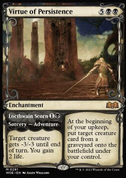 Virtue of Persistence // Locthwain Scorn⁣ - Wilds of Eldraine: Extras⁣ (Mythic)⁣ [281]
