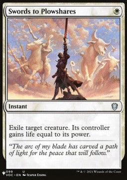 Swords to Plowshares⁣ - Secret Lair Commander Deck: Angels: They're Just Like Us but Cooler⁣ (Uncommon)