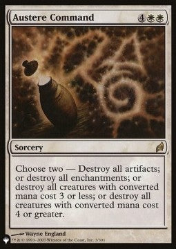 Austere Command - Secret Lair Commander Deck: Angels: They're Just Like Us but Cooler (Rare)