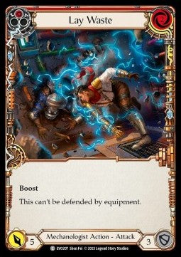 Lay Waste (Red) (Rainbow Foil)⁣ - Bright Lights⁣ (Common)⁣ [207]