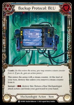 Backup Protocol: BLU (Rainbow Foil)⁣ - Bright Lights⁣ (Common)⁣ [083]