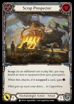 Scrap Prospector (Blue) (Rainbow Foil)⁣ - Bright Lights⁣ (Common)⁣ [137]