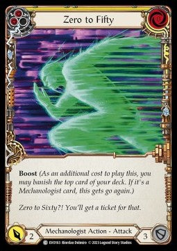 Zero to Fifty (Yellow) (Rainbow Foil)⁣ - Bright Lights⁣ (Common)⁣ [163]