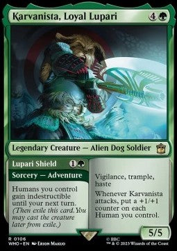 Karvanista, Loyal Lupari // Lupari Shield⁣ - Universes Beyond: Doctor Who⁣ (Rare)⁣ [106]