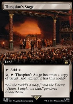 Thespian's Stage (V.1)⁣ - Universes Beyond: Doctor Who: Extras⁣ (Rare)⁣ [531]