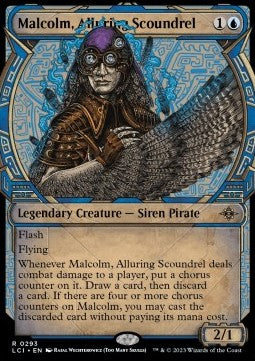 Malcolm, Alluring Scoundrel⁣ - The Lost Caverns of Ixalan: Extras⁣ (Rare)⁣ [293]